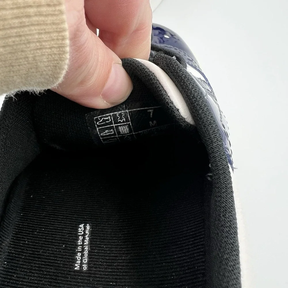 SAS Oxland Casual Shoe Sneaker Leather White Sapphire Blue Women's Size 7M $235‎